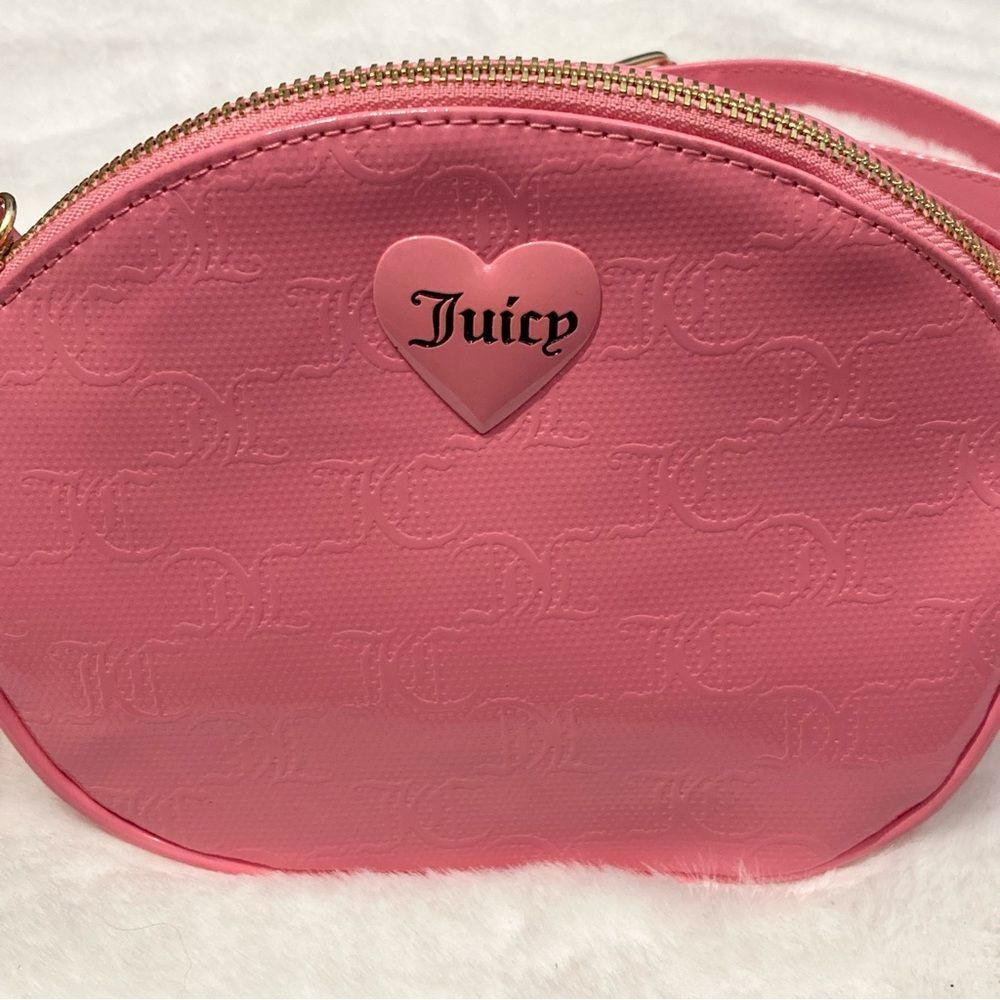 NWT Juicy Couture Pink Lemonade Effortless Crossbody Bag PVC - Picture 3 of 11